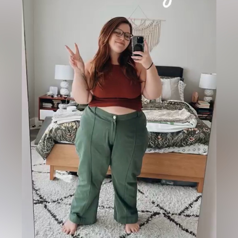 Green Western Pants -Regular length